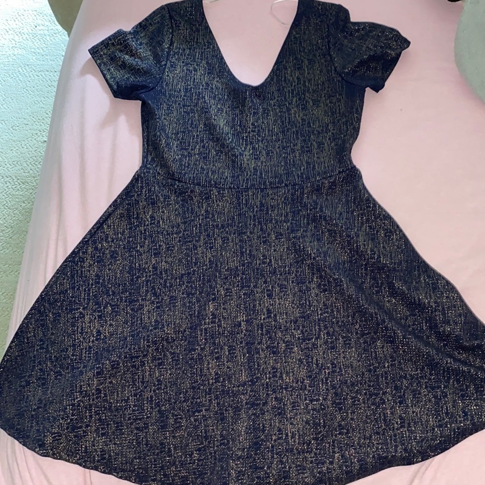 Beautiful navy blue with gold speckles